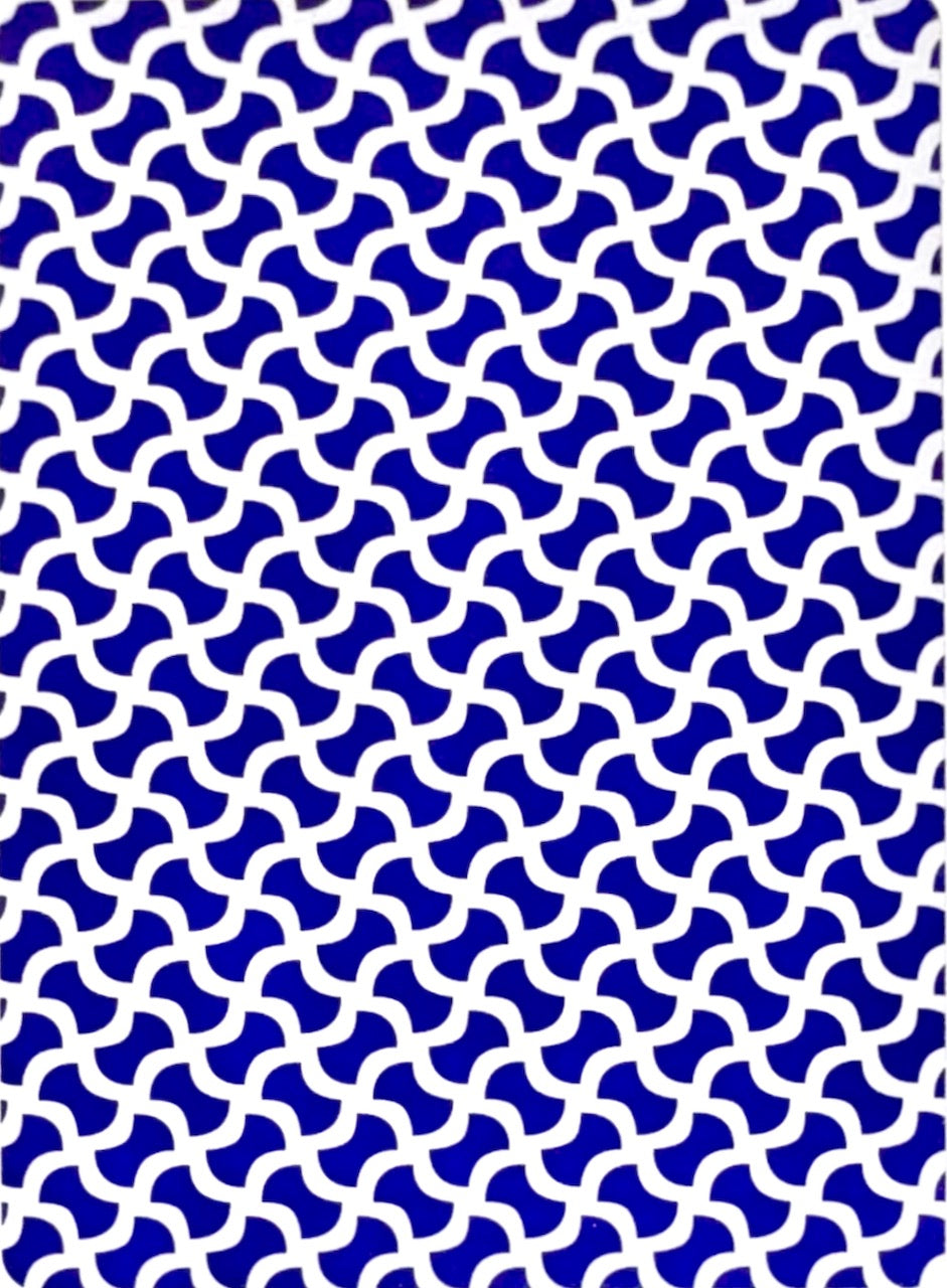 Royal Blue 100% Plastic Jumbo Playing Cards