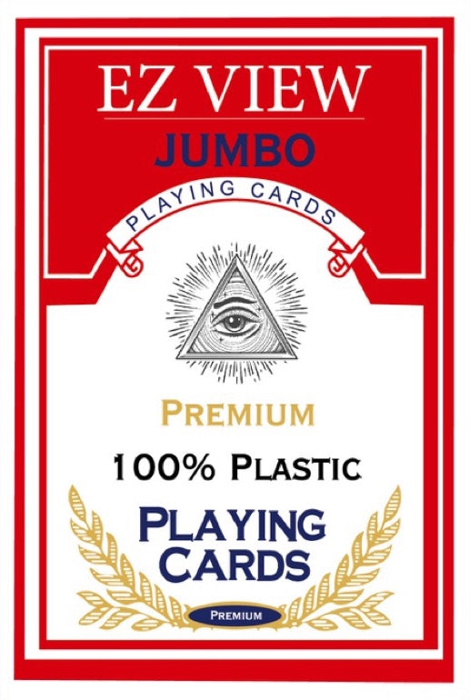 Robin Red 100% Plastic Jumbo Playing Cards